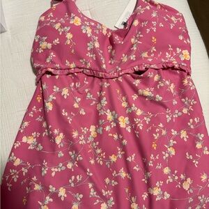 NWT LoveShackFancy Astoria Pink Floral Dress XL